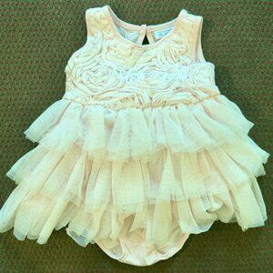 Girls 6-9 Month Pink Formal Sleeveless Rose Tutu Dress The Children's Place